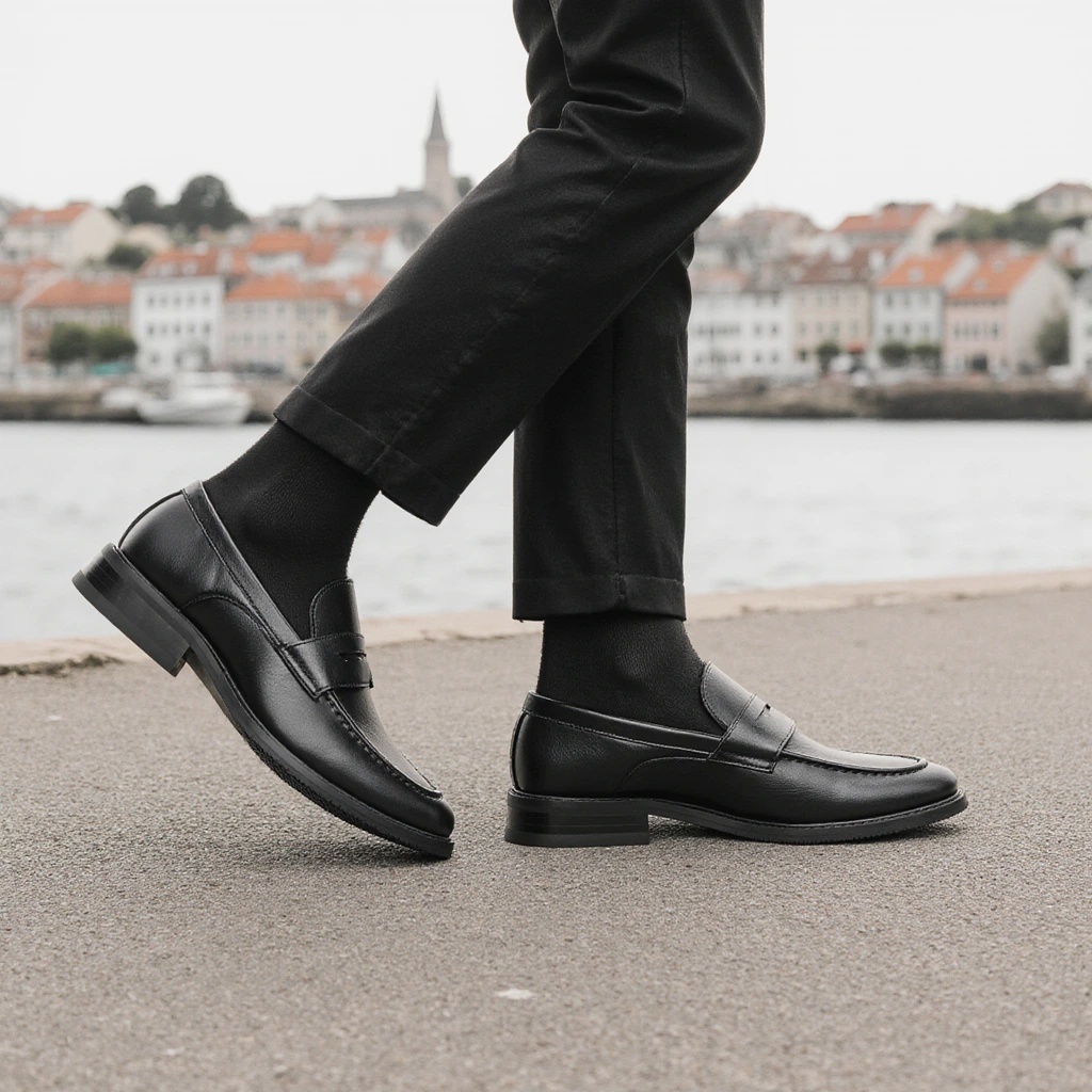 Men's Black Penny Loafers Clas - Women Formal Wear For Summer review and price