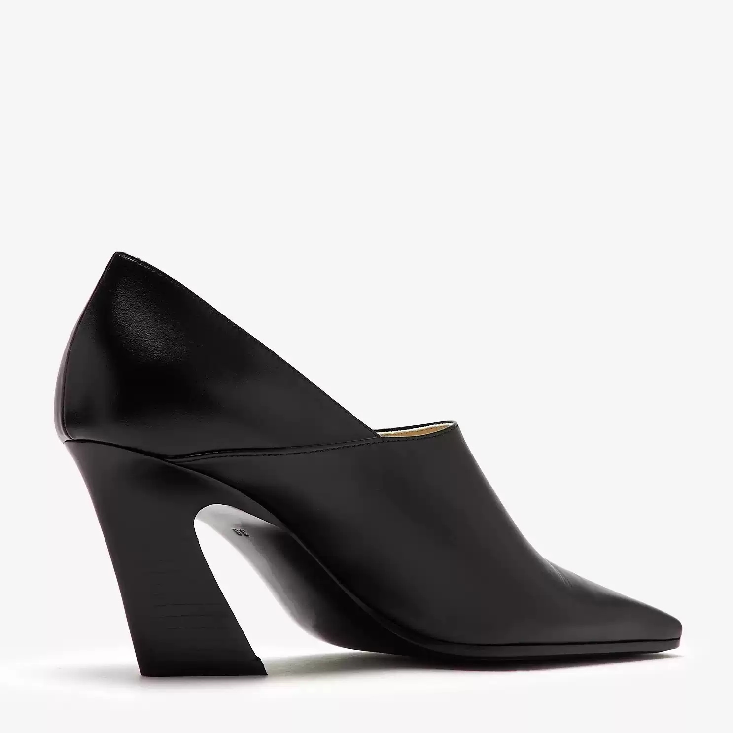 Women's Black Leather Square T - Women Formal Office Wear Shoes review and price