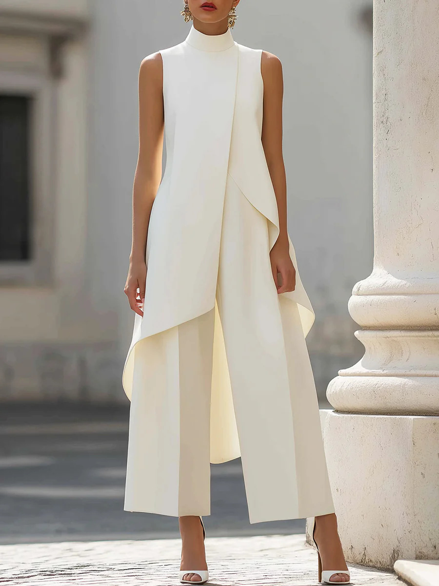 Women Stand Neck Sleeveless La - Women'S Formal Wear Pants review and price