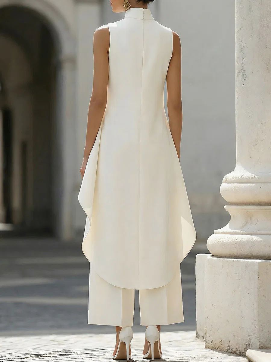 Women Stand Neck Sleeveless La - Women'S Formal Wear Pants review and price