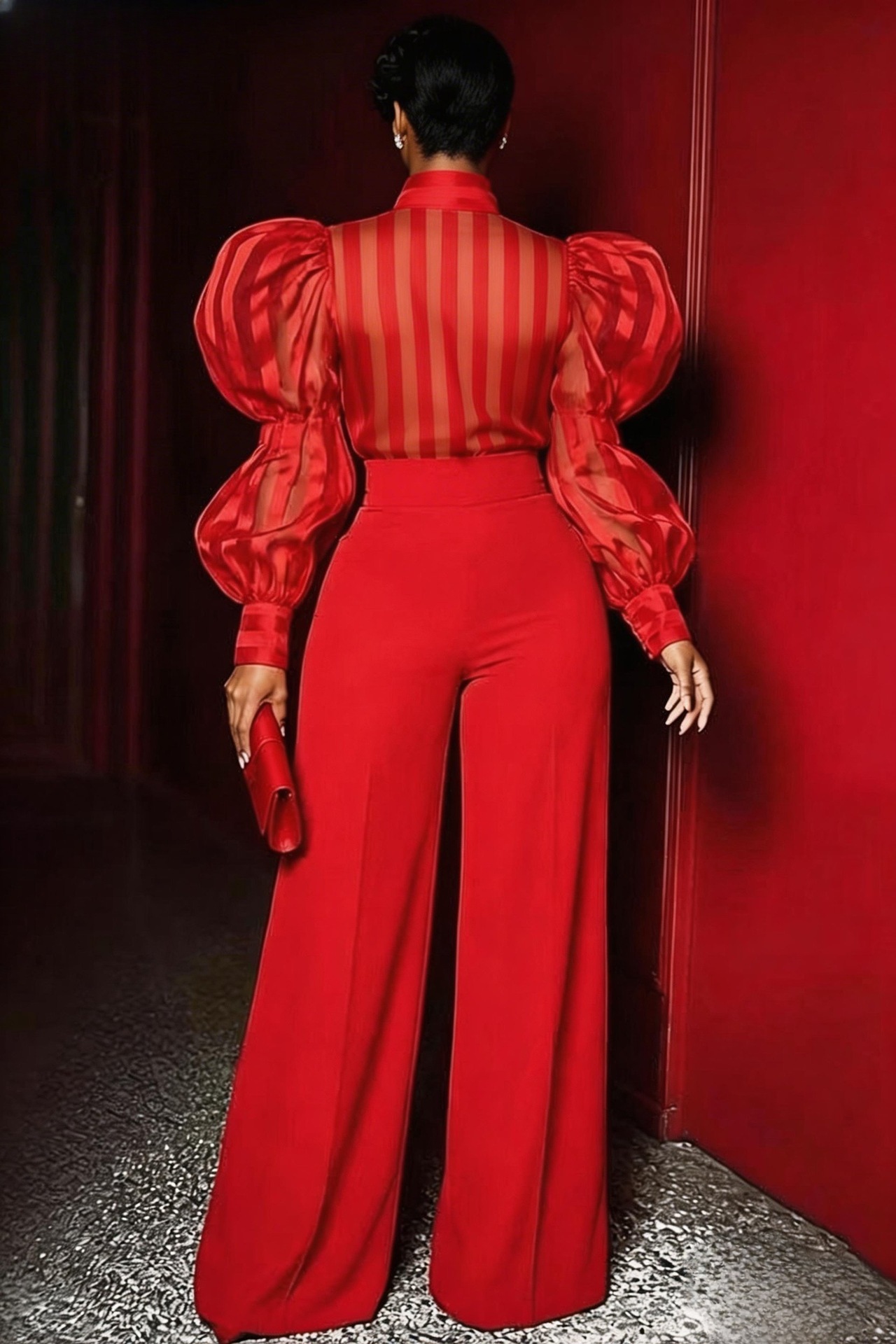 Plus Size Front Seam Wide Leg  - Women'S Formal Wear Pants review and price