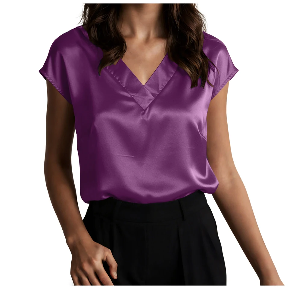 Women Silk Satin Tank Tops V N - Silk Camisole Work review and price