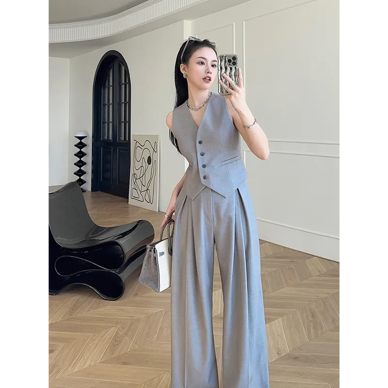 Women's Sleeveless Vest Wide-L - Women'S Formal Wear Pants review and price