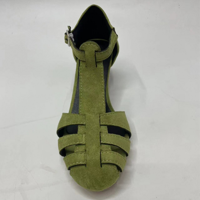 Women's Green Suede Kitten Hee - Women Formal Wear For Summer review and price