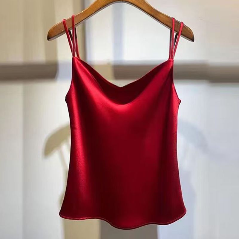 2025 Sexy Satin Silk Camisole  - Silk Camisole Work review and price