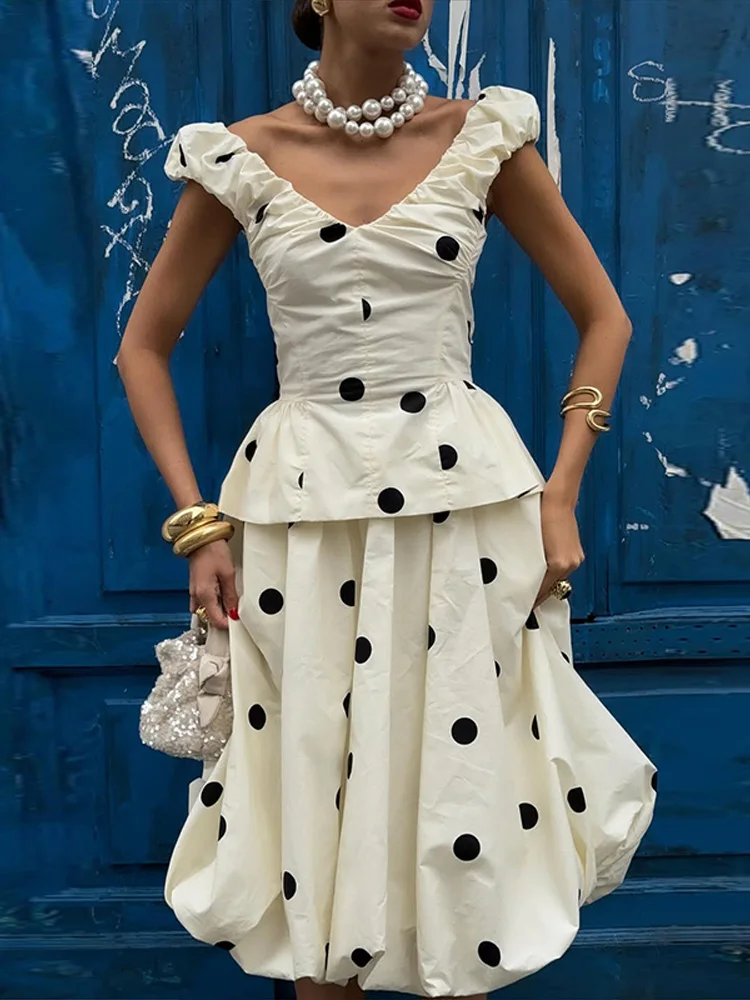 Elegant Polk Dot Women's Vest  - Women Formal Wear For Summer review and price
