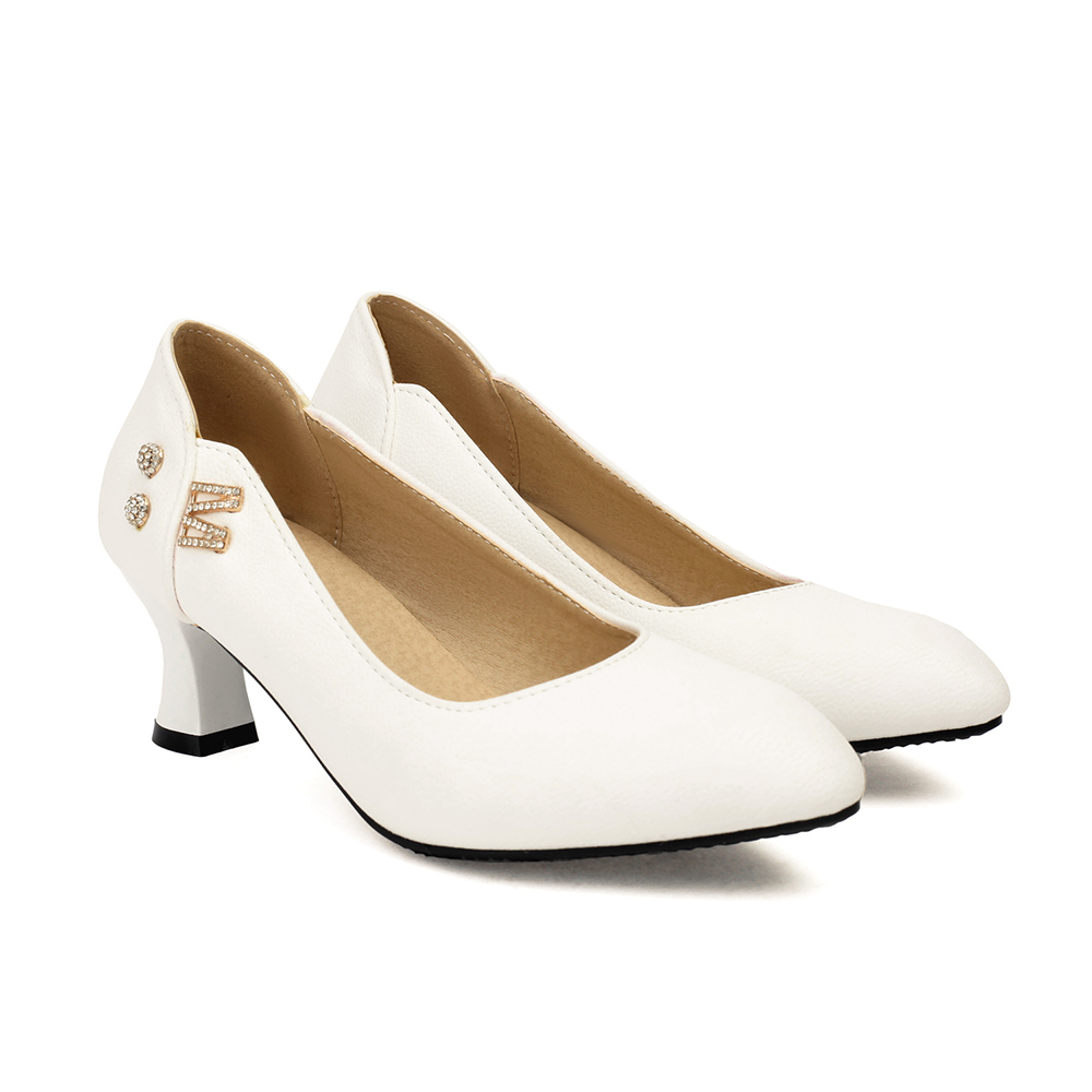 Autumn Mature Women Pumps 5cm  - Women Formal Office Wear Shoes review and price