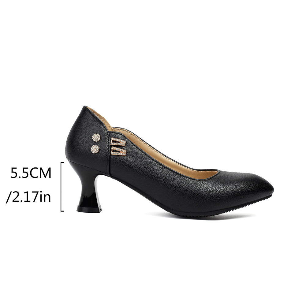 Autumn Mature Women Pumps 5cm  - Women Formal Office Wear Shoes review and price