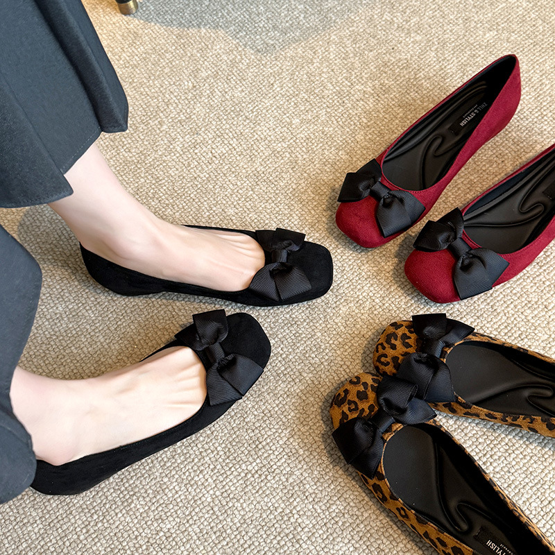 Multi-Color Suede Ballet Flats - Women Formal Wear With Shoes review and price