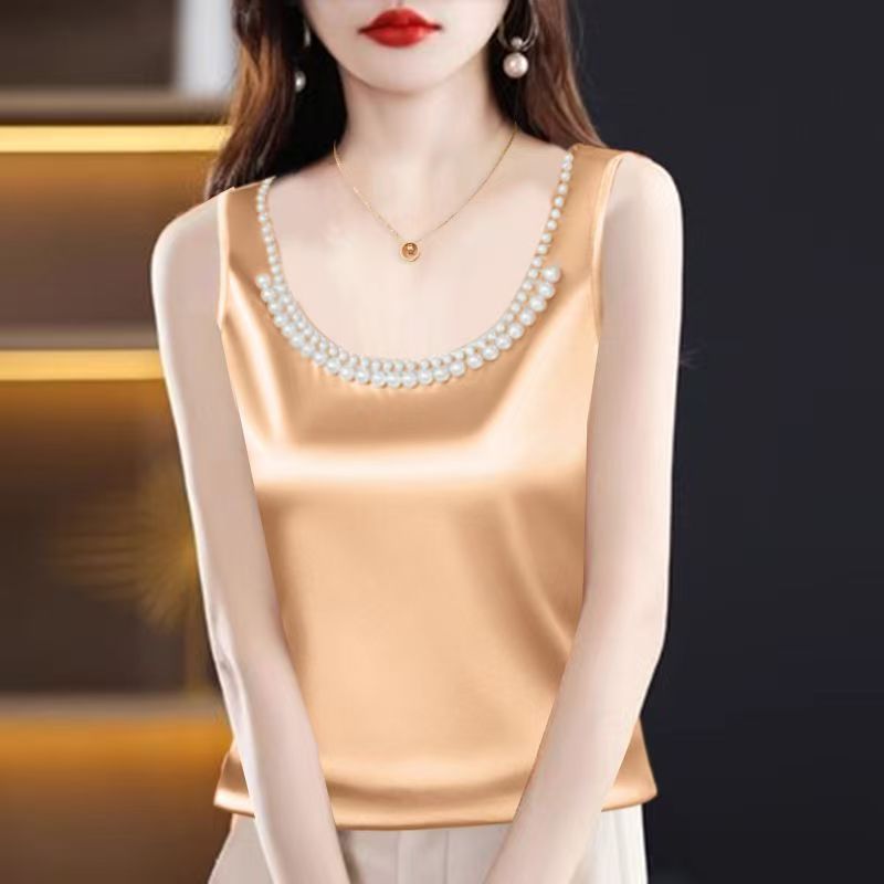 Solid Satin Silk Camisole Crop - Silk Camisole Work review and price