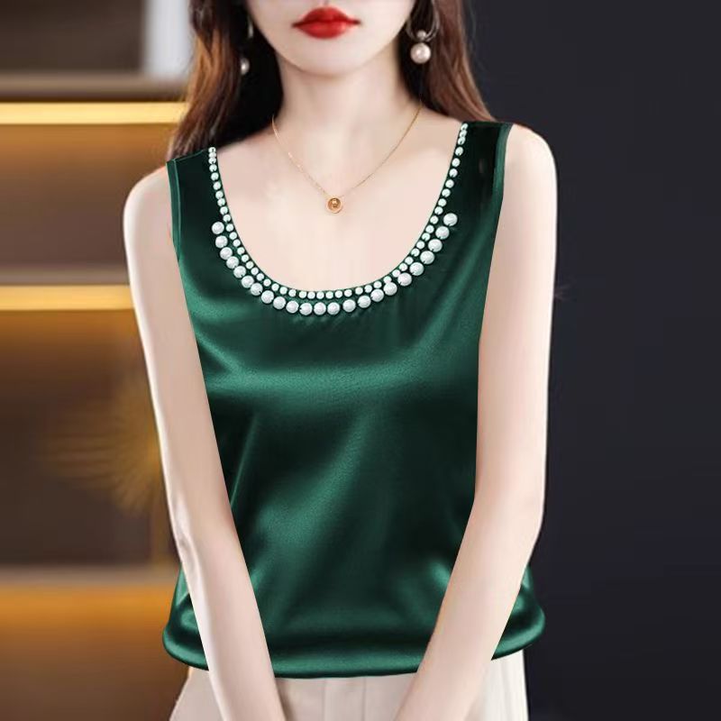 Solid Satin Silk Camisole Crop - Silk Camisole Work review and price