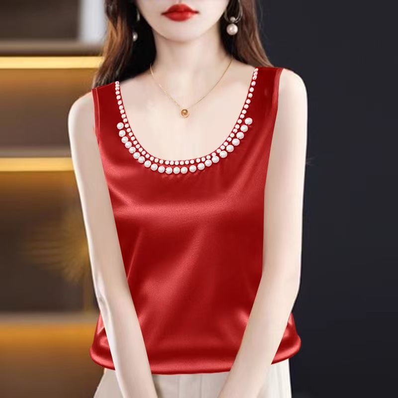 Solid Satin Silk Camisole Crop - Silk Camisole Work review and price