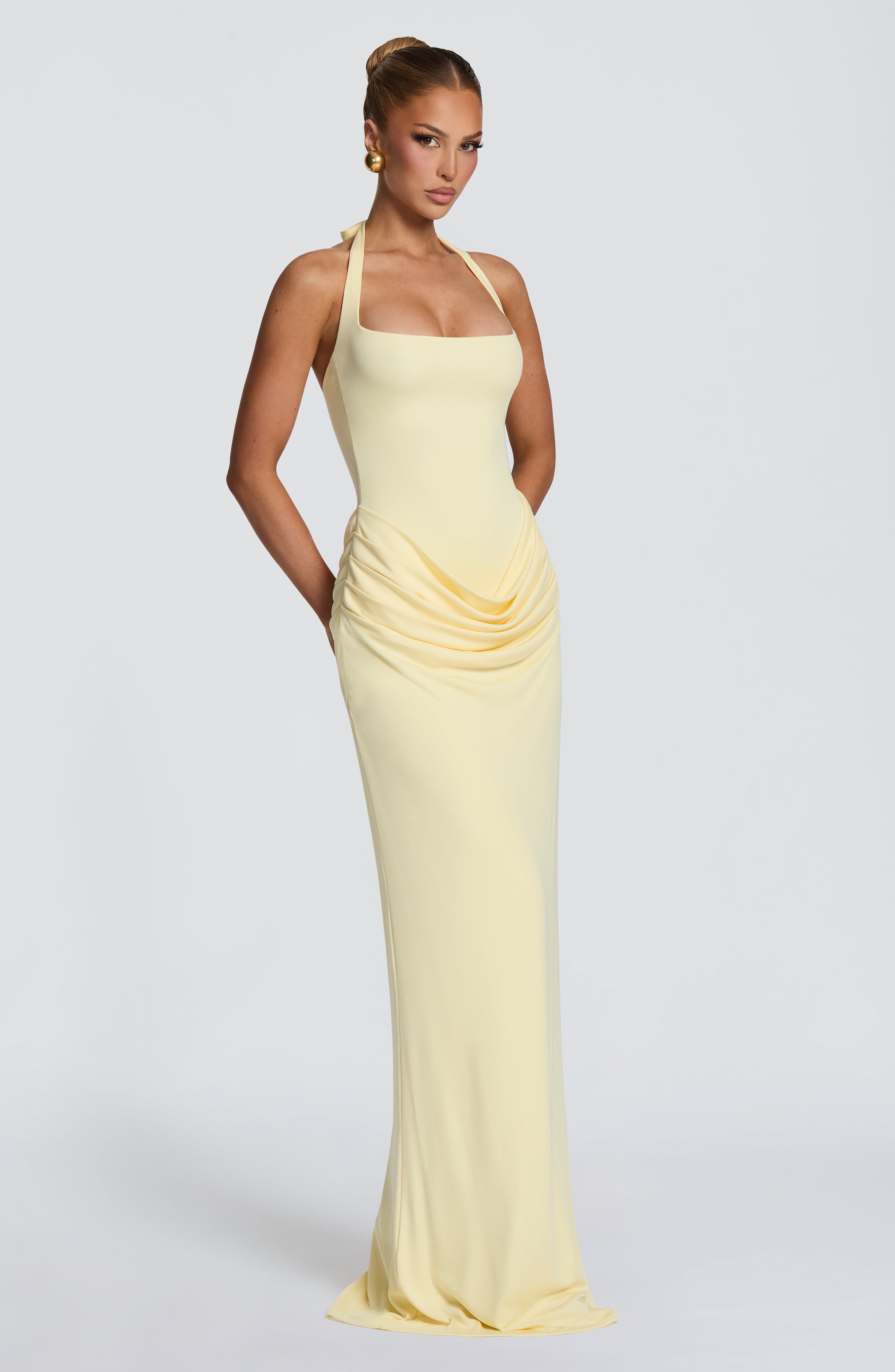 Halter Square Neck Maxi Dress  - Women'S Formal Wear To A Wedding review and price