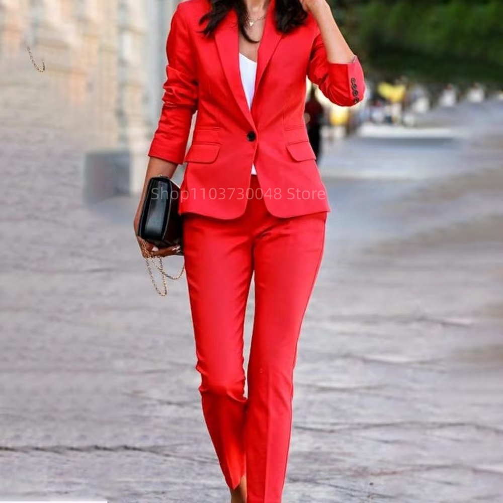 Fashion Office Ladies Blazer a - Women'S Formal Wear Pants review and price